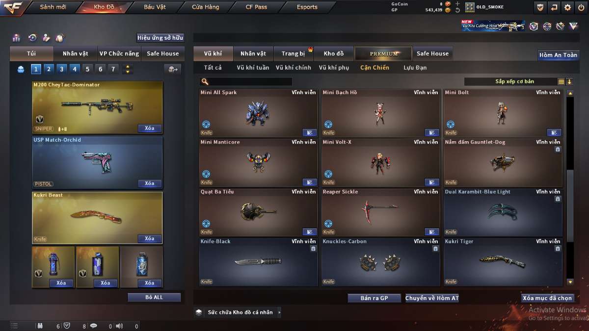 shop acc cf uy tin gia re